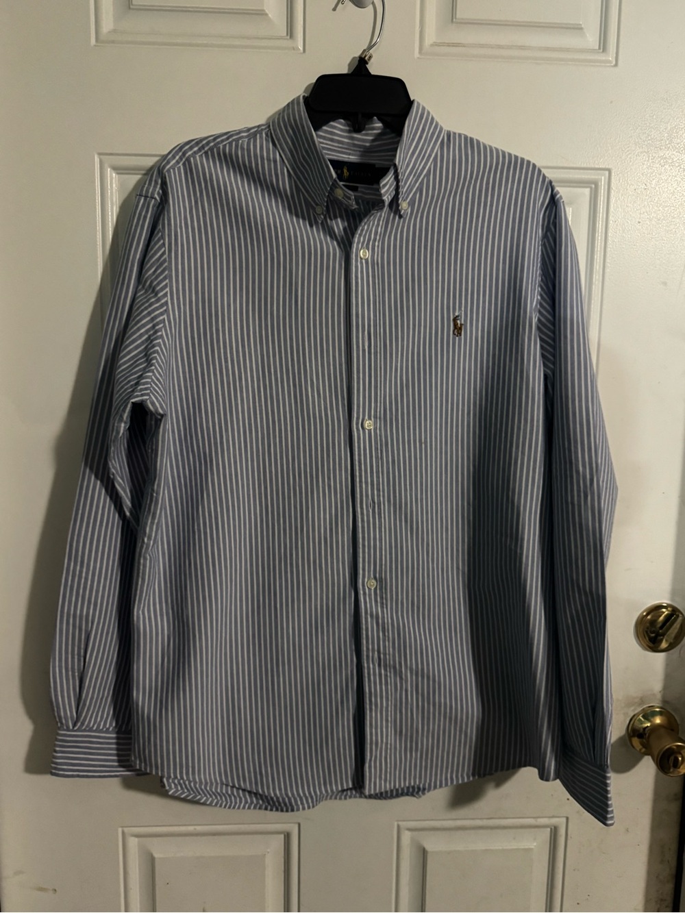 Polo by Ralph Lauren Blue & White Striped Button-Down Shirt